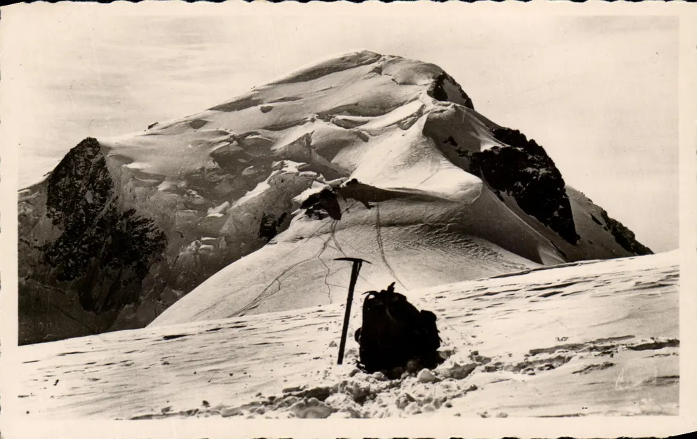 Gipfel des Mont-Blanc — Höhe 4807 m — Cie des Avis Photomécaniques, Paris - Vorderseite