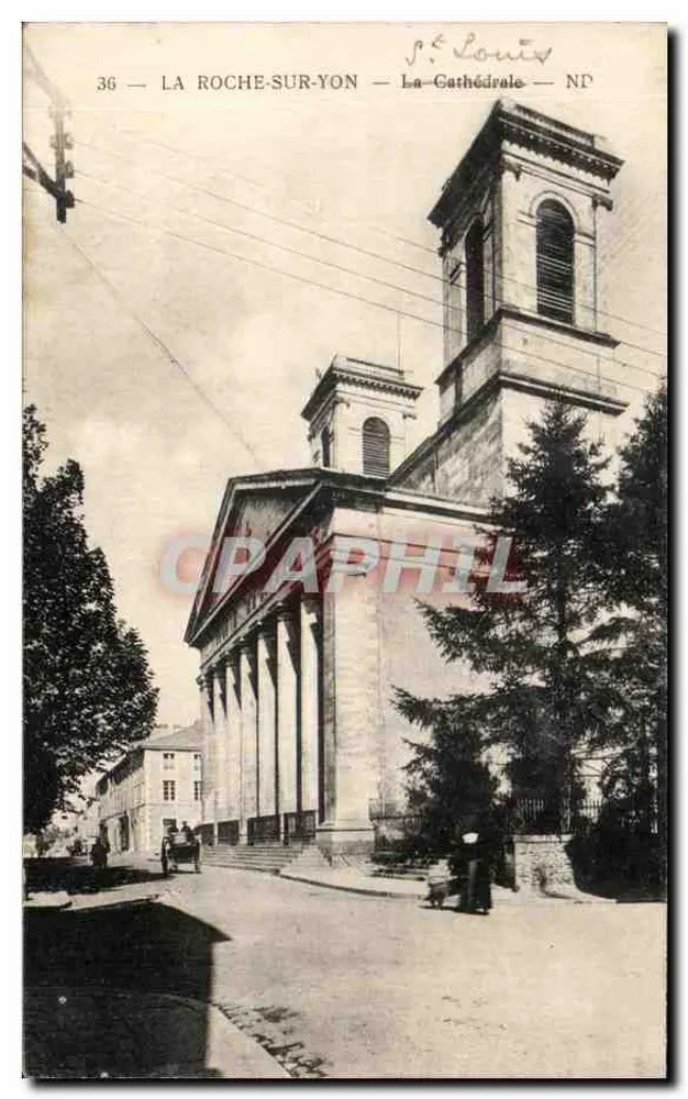 La Roche-sur-Yon — A Catedral Nossa Senhora — P. Louis - Frente