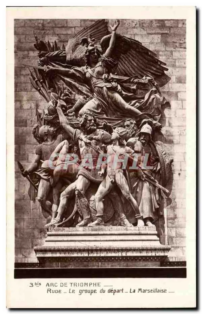 Arc de Triomphe — Gruppe des Abgangs — La Marseillaise — Edition der historischen Denkmäler - Vorderseite
