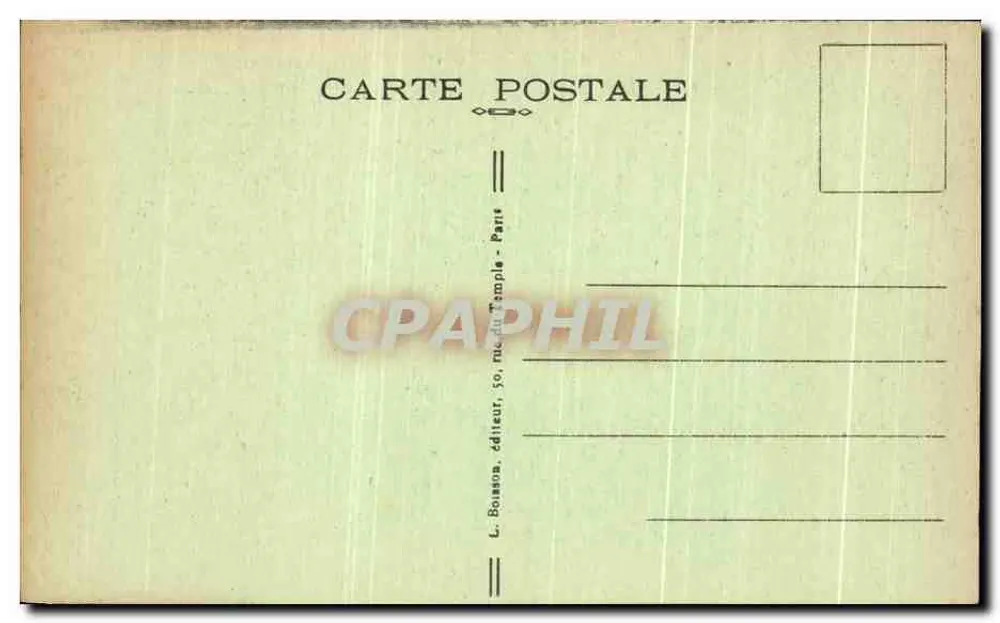 Héloïse und Abélard — Historische Grabstätten — L. Boisson, Verlag, Paris - Rückseite