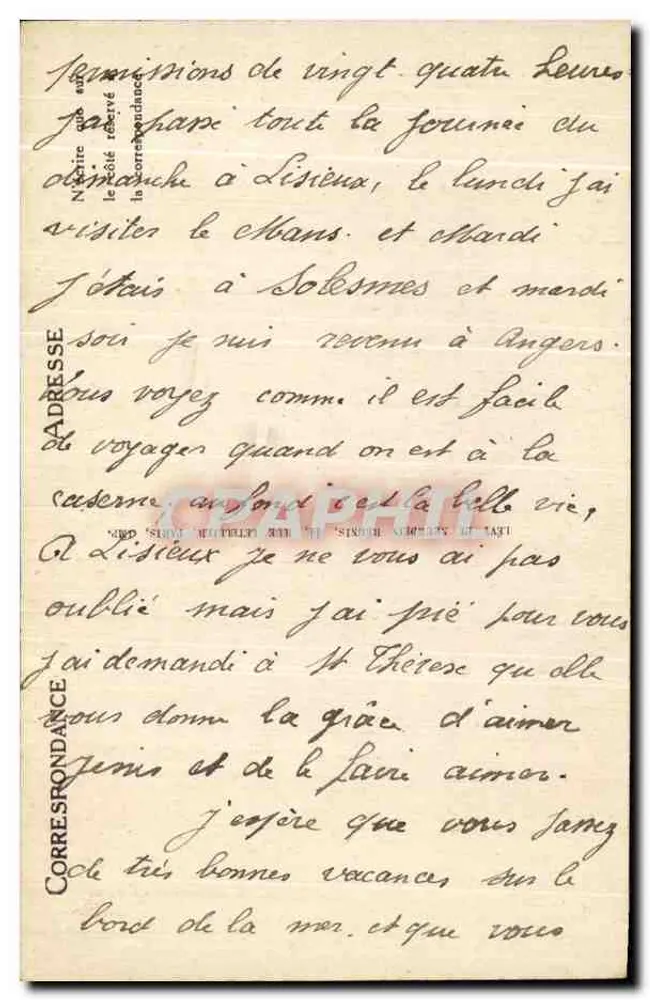 Lisieux — A Igreja de São Pedro — LL - Verso