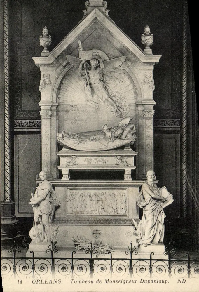 Orléans — Tomba di Monsignore Dupanloup — ND - Recto