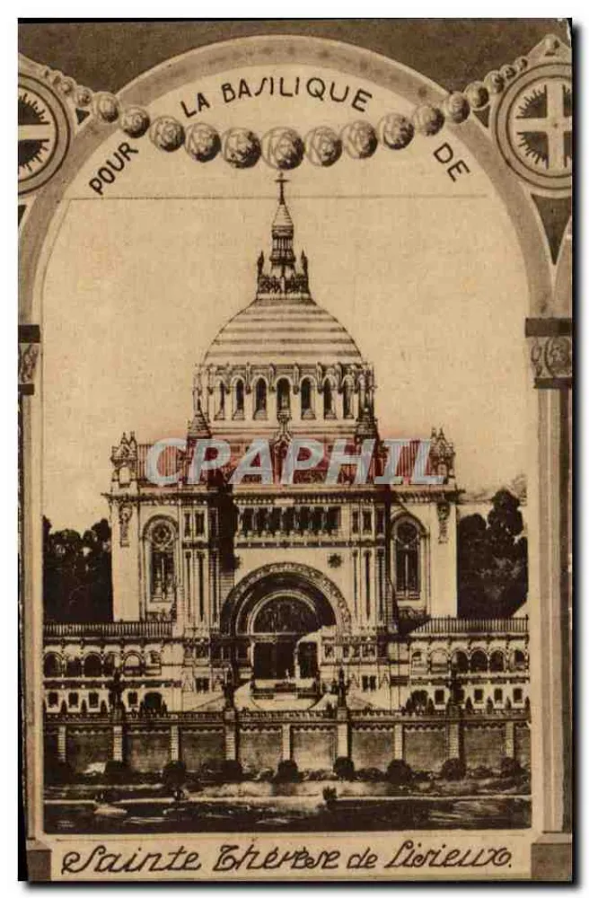 Basílica de Lisieux — Santa Térèsa — Editor não identificado, número de série não visível - Frente