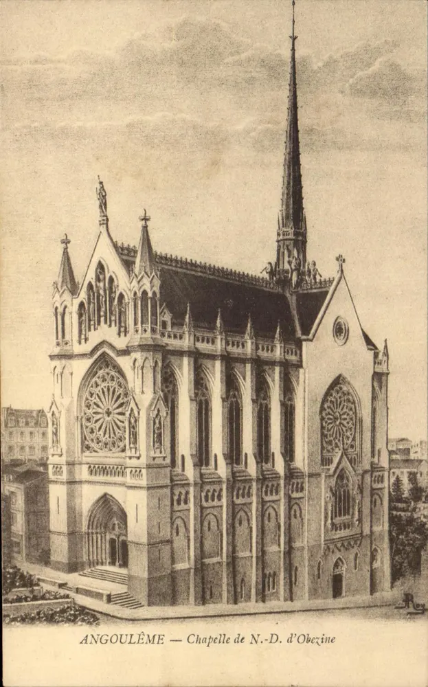 Angoulême — Capela de N.-S. d'Obezine — editor Rey - Frente