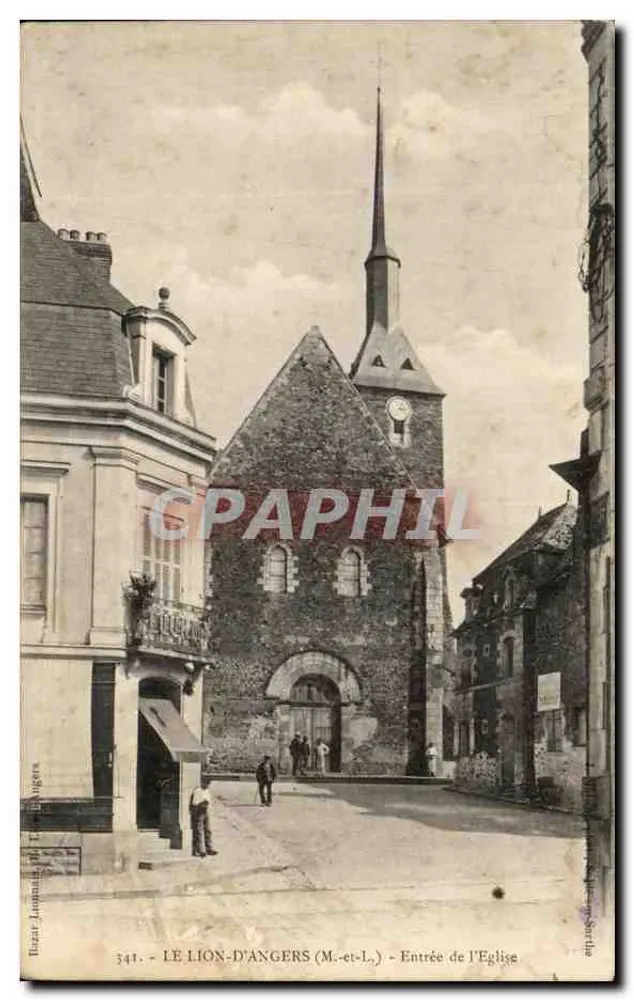Le Lion-d'Angers (M.-et-L.) — Entrada da Igreja — Itazar Jouannic & Fils, n°341 - Frente