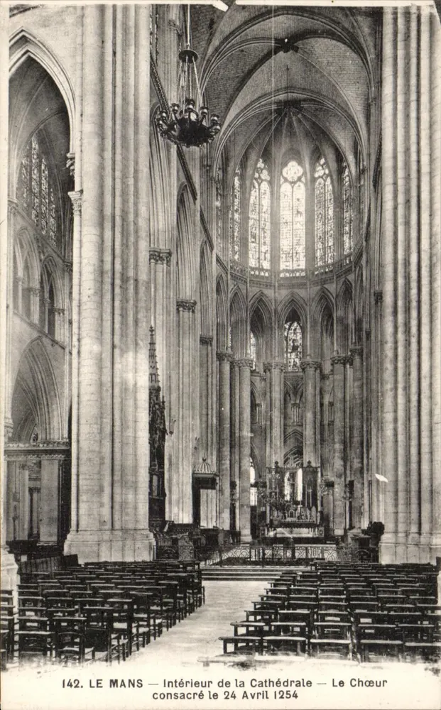 Le Mans — Innenansicht der Kathedrale — Der Chor - Vorderseite