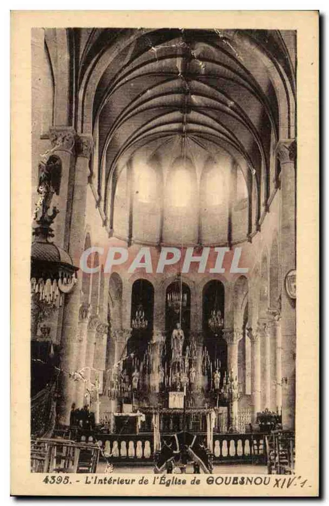 Innenraum der Kirche von Gouesnou — 14. Jahrhundert — Verlag: Die Kirche von Gouesnou XIV.4 - Vorderseite