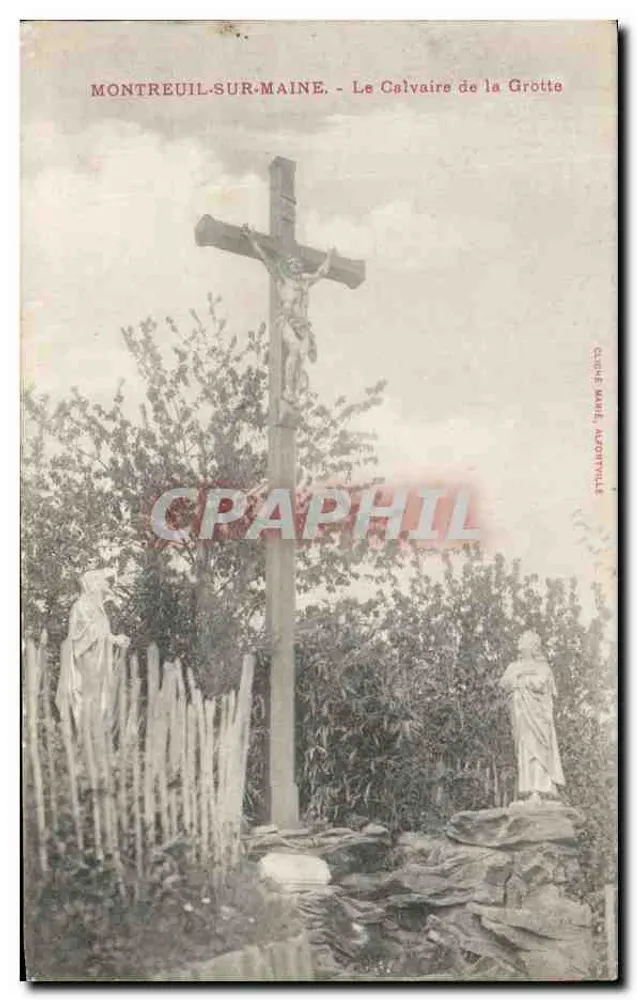 Montreuil-sur-Maine - Das Calvary der Höhle — Claude Marie, Adrotville - Vorderseite