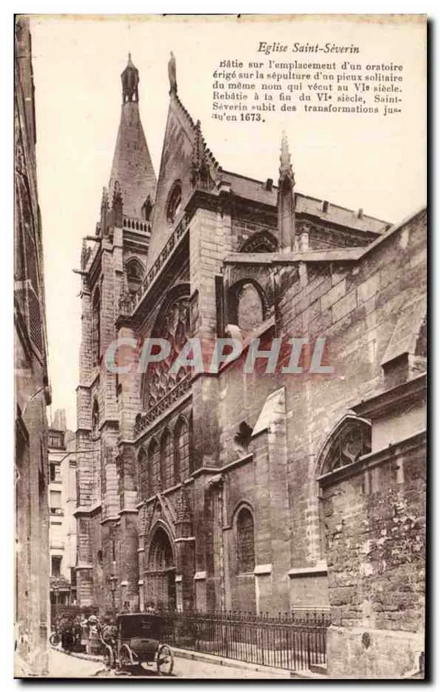 Igreja de Saint-Séverin — Paris — editor desconhecido, número de série não visível - Frente