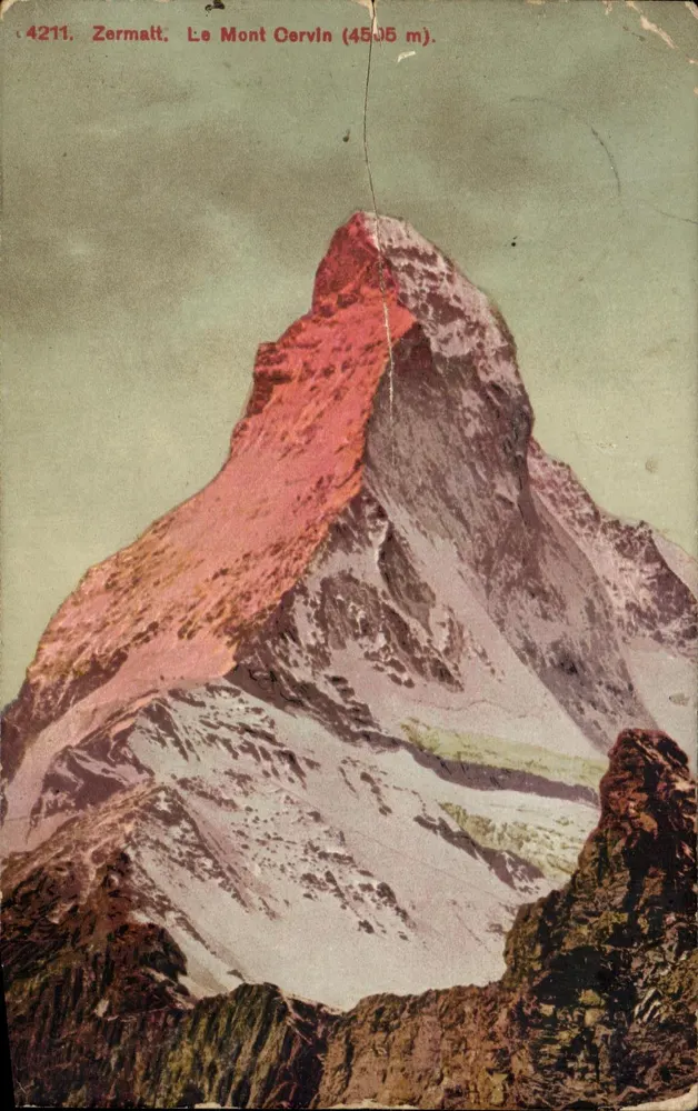 Zermatt. Le Mont Cervin (4505 m). — Édition Photoglob, Zürich, n° 4211 - Voorkant