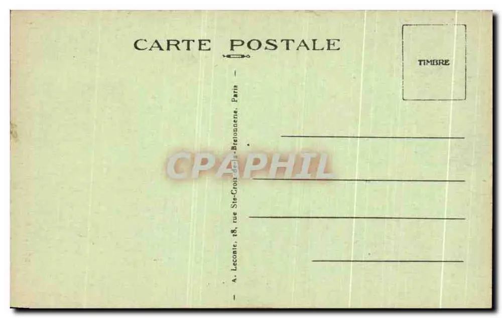 Paris — Museum d'Histoire Naturelle — Weiße Pelikane — A. L. n° 351 - Rückseite