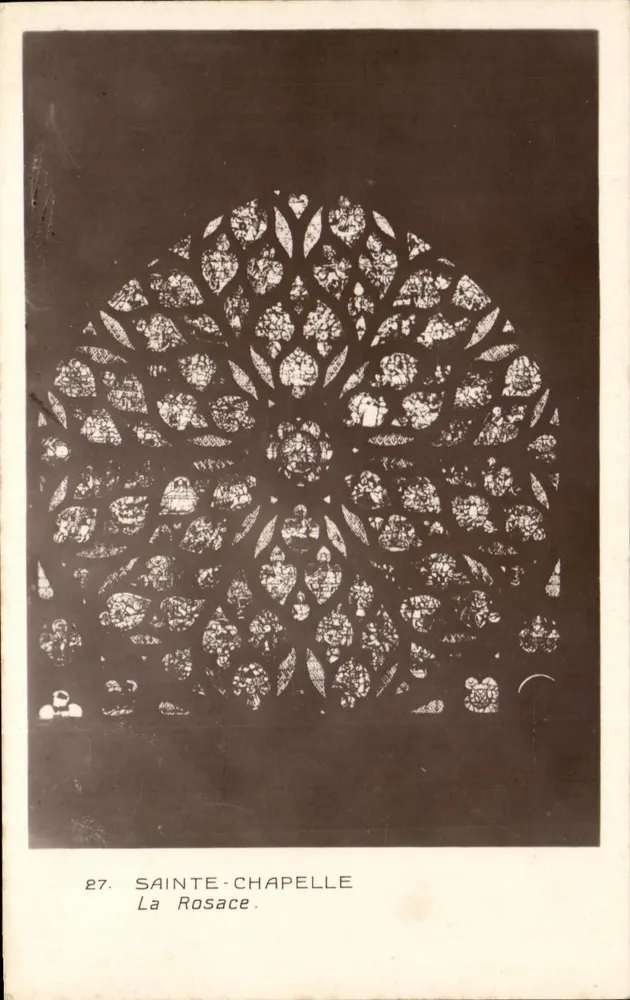 Sainte-Chapelle — A Rosace — Edição dos Monumentos Históricos no Grand Palais - Frente