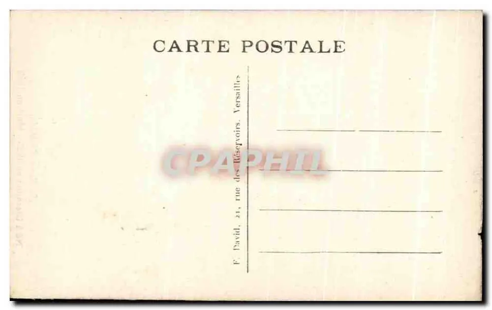 Blaise Pascal — Portrait — F. David, Versailles - Rückseite