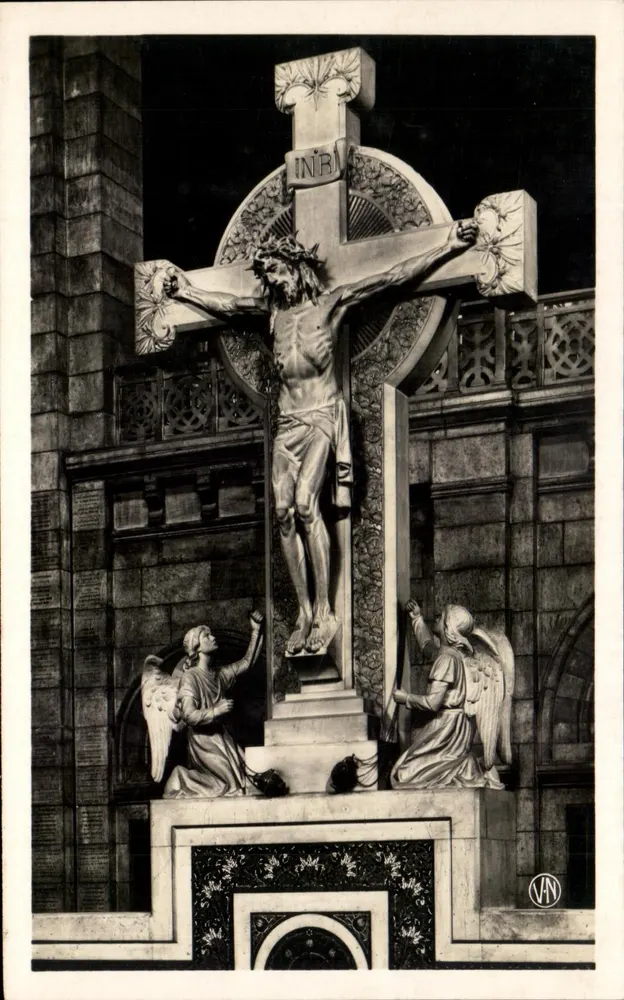 Christus am Bank der Éuvre — Basilika des Heiligen Herzens — Paris - Vorderseite