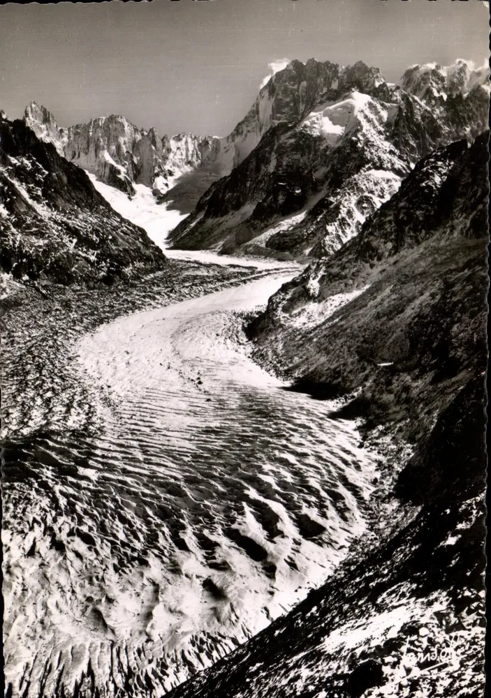 Chamonix (Haute-Savoie) — Mer de Glace und Grandes Jorasses — Éditions Photographiques Jansol - Vorderseite
