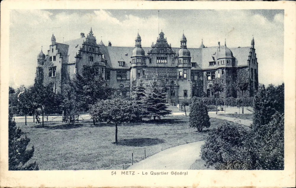 Metz — O Quartel Geral — editor desconhecido, n° 54 - Frente