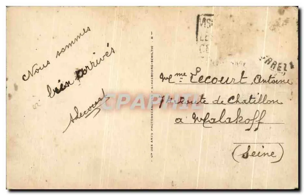 BORT-les-ORGUES — Le Pont et les Orgues — Éditeur : CP DES ARTS PHOTOGRAPHIE - S. HASDBURG-SCHLITIC - Verso