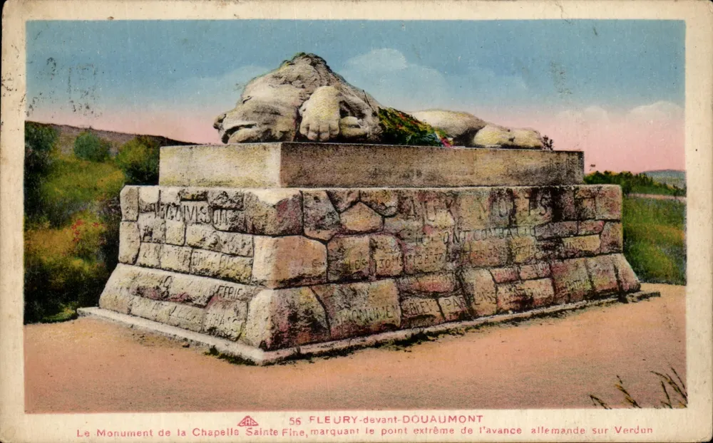 Monument der Kapelle Sainte-Fine — Fleury-devant-Douaumont — C. des Arts Photomécaniques - Vorderseite