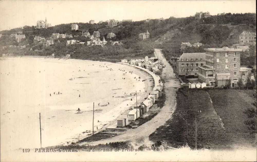 Perros-Guirec — Panorama de Trestraou — LE — n°119 - Frente