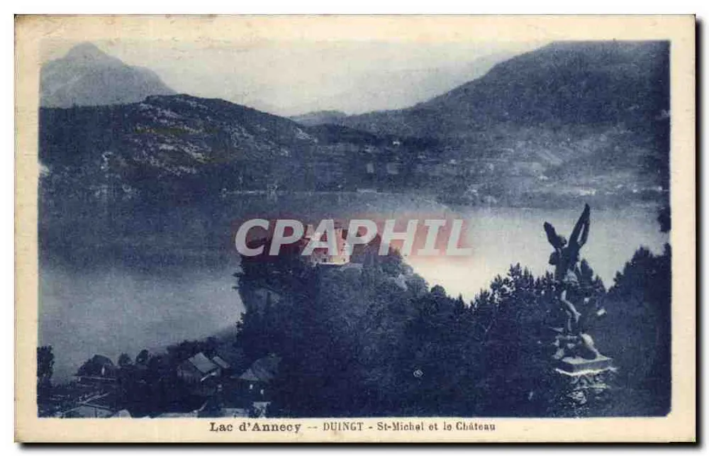See von Annecy — St-Michel und das Schloss — Éditeur DUINGT - Vorderseite