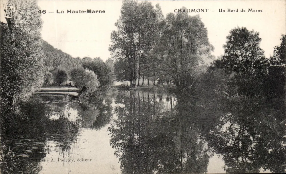 Chaumont — Ein Ufer der Marne — A. Pourtoy, Verlag - Vorderseite