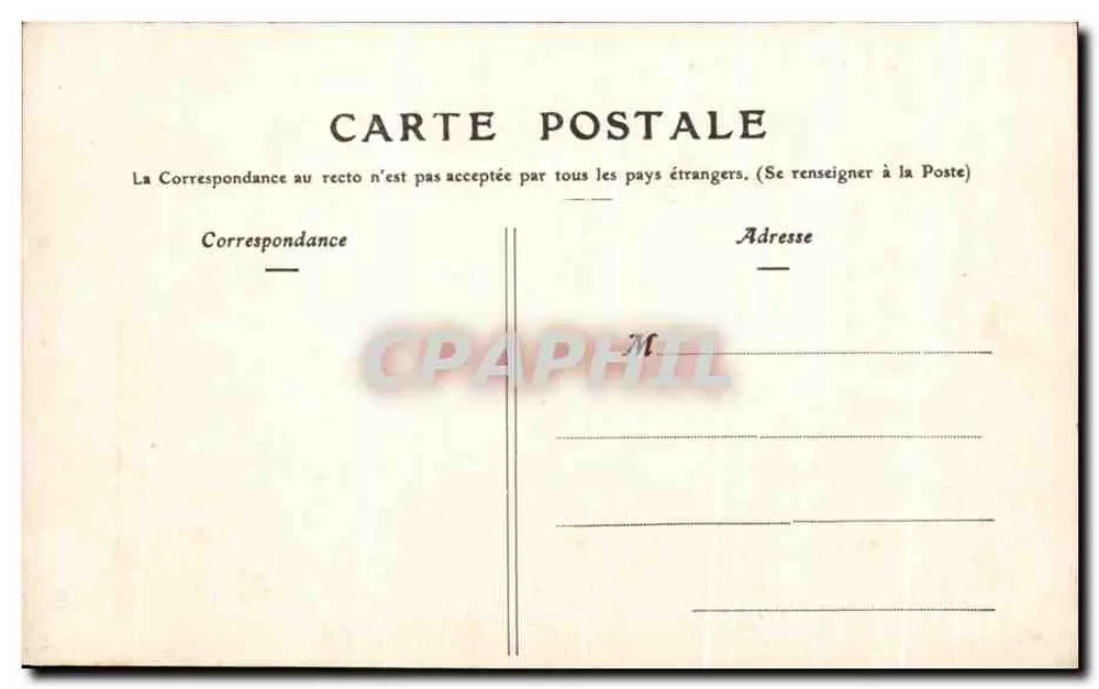 Chaumont — Ein Ufer der Marne — A. Pourtoy, Verlag - Rückseite