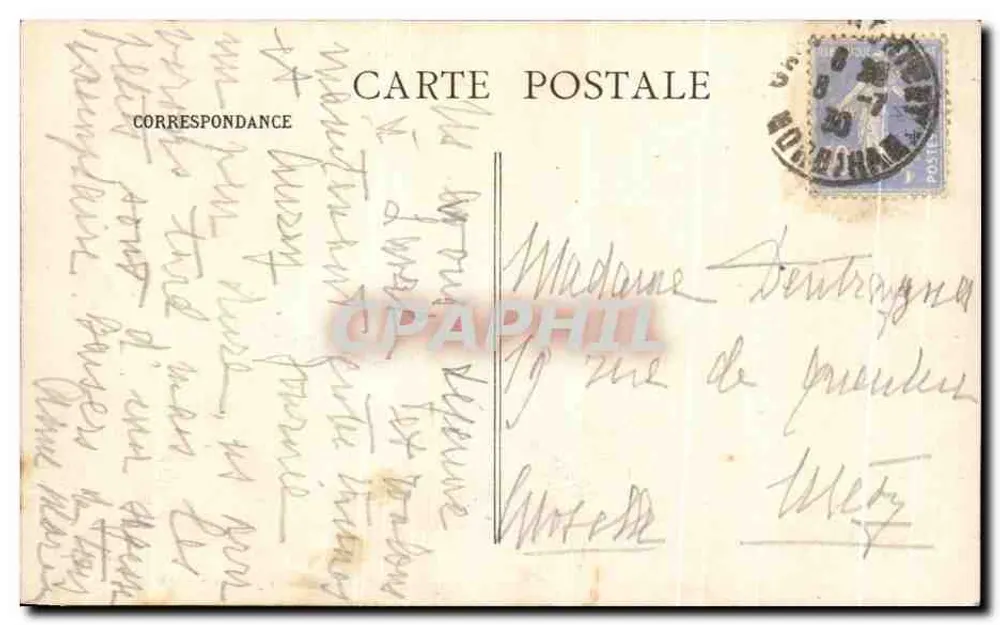 Laval (Mayenne) — Die Ufer der Mayenne, aufgenommen vom Pont d'Avsnlères — Verlag A. Lamire, Rennes - Rückseite