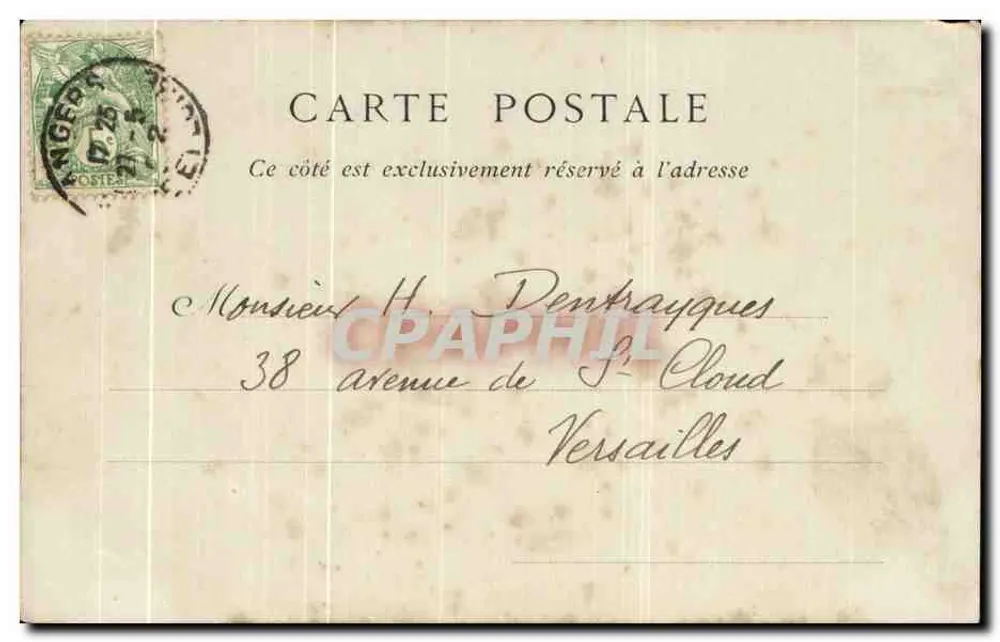 Angers — La Tour de la Haute-Chaine — ND Phot - Rückseite