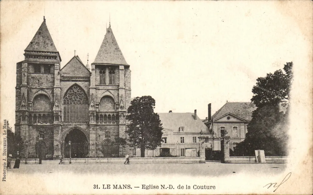 Le Mans — Igreja N.-D. da Couture — Fototipia J. Bouvayer, Le Mans, n°31 - Frente