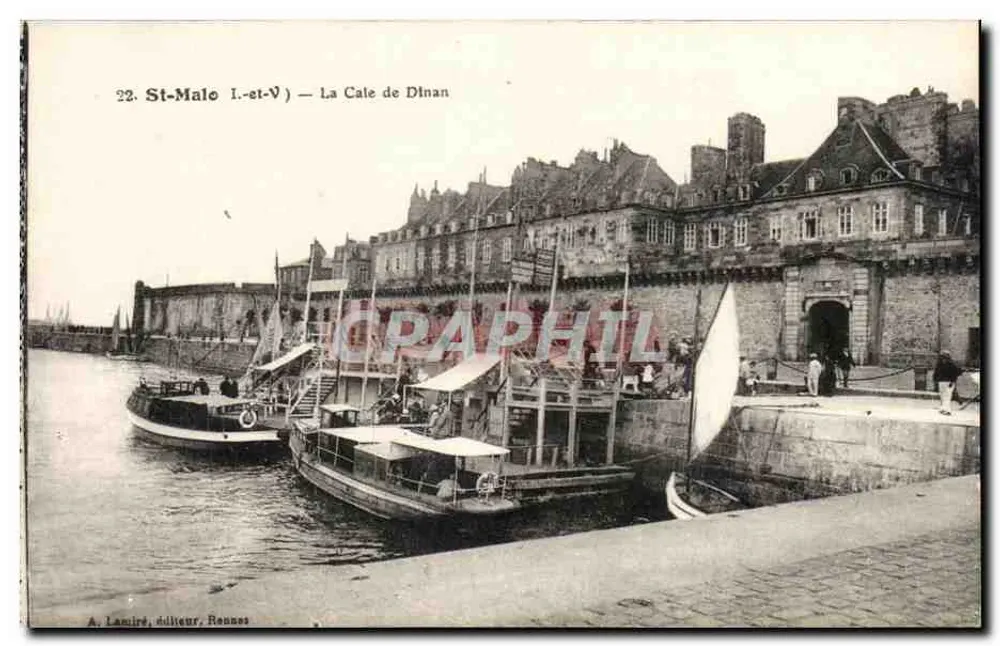 St-Malo (I.-et-V.) — A Cale de Dinan — A. Lamire, editor, Rennes - Frente