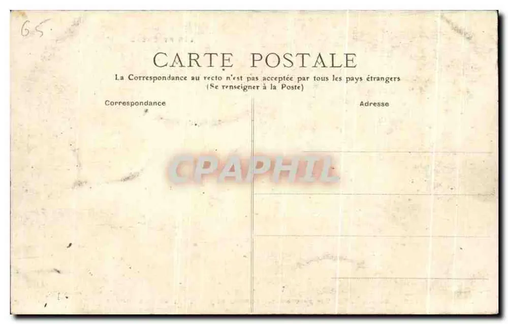 Cauterets — Panoramablick vom Péguère, 1 800 m Höhe — Verlag nicht sichtbar, Seriennummer 740 - Rückseite