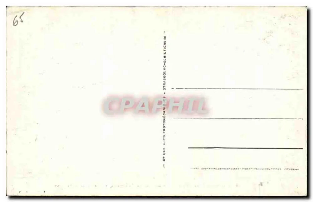 Bagnères-de-Bigorre — Le Col du Tourmalet, Abstieg nach Barèges — CPDS Photomechaniques, Nr. 99 - Rückseite