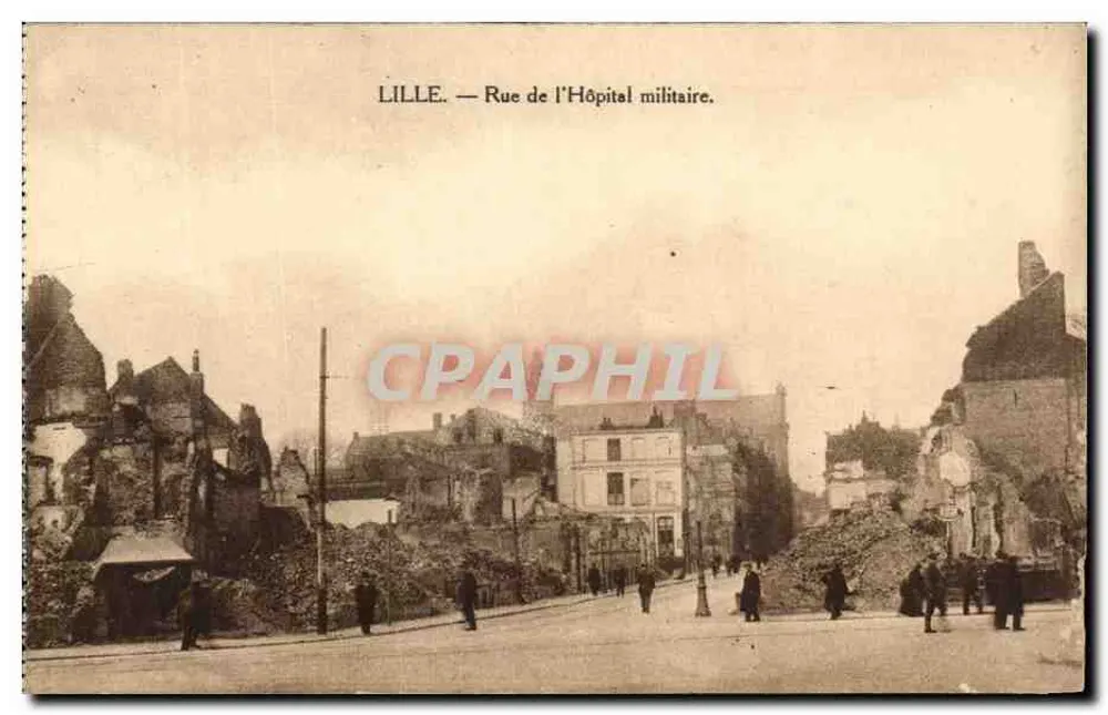 LILLE — Rue de l'Hôpital militaire — Edit. Decrock, Lille - Vorderseite