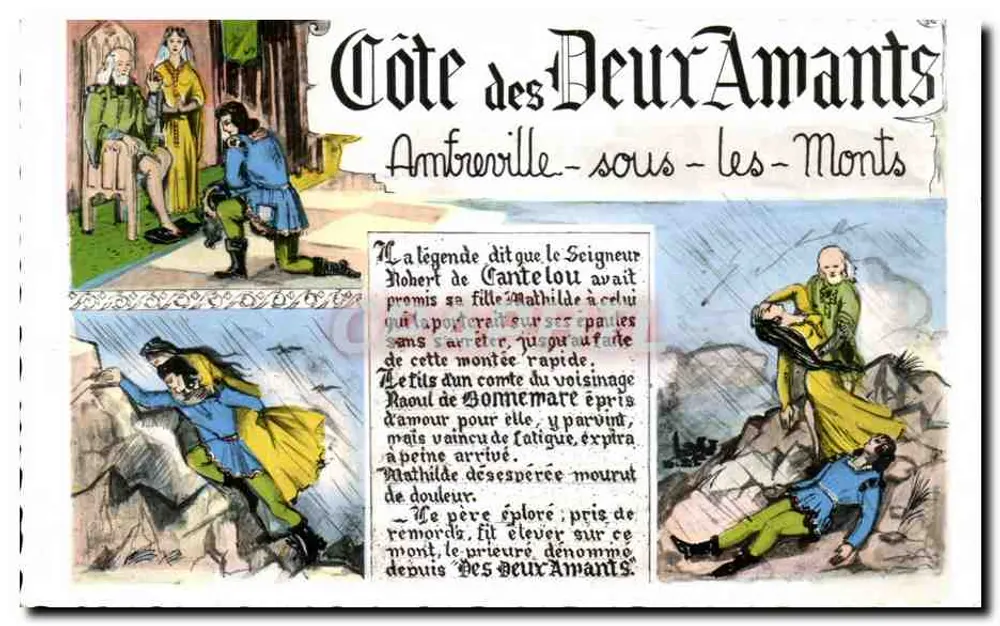 Côte des Deux Amants — Ambreville-sous-les-Monts — Éditions Gaby, Nantes - Vorderseite