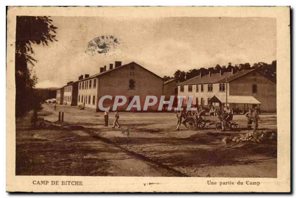 Campo de Bitche — Uma parte do Campo — Imp. d'Art Hélias (Moselle) - Frente