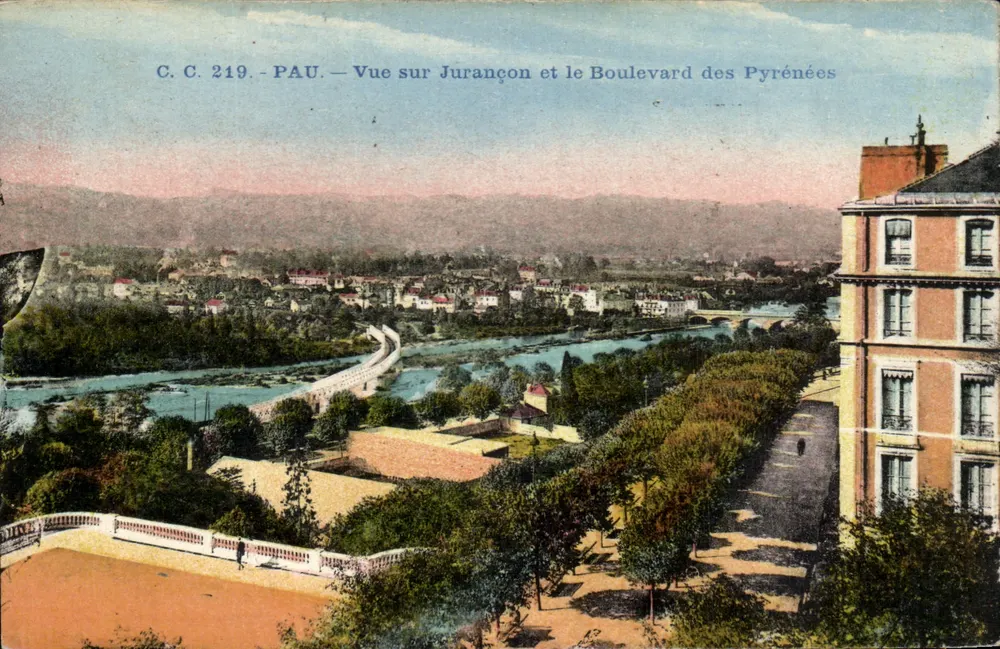 Pau — Ansicht von Jurançon und dem Boulevard des Pyrénées — C.C. 219 - Vorderseite