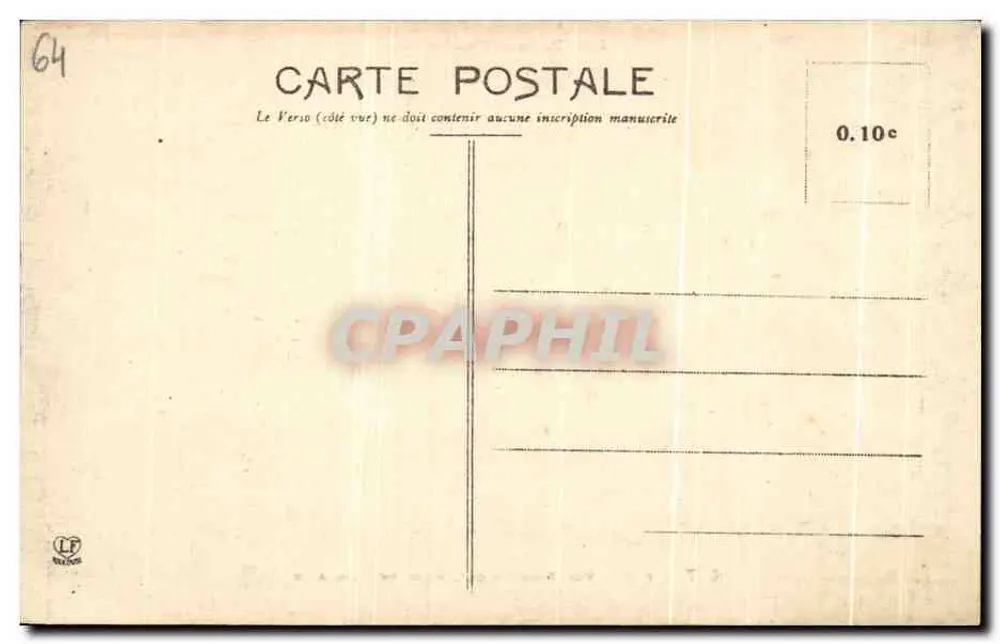 Pau — Panoramablick von Guindalos — Phototype Labouche Frères, Toulouse - Rückseite