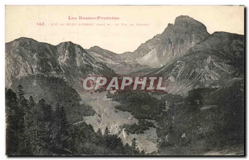 Basspyrenäen — Pic du Midi d'Ossau (5885 m.) und Val de Pondiè — Nr. 142 - Vorderseite