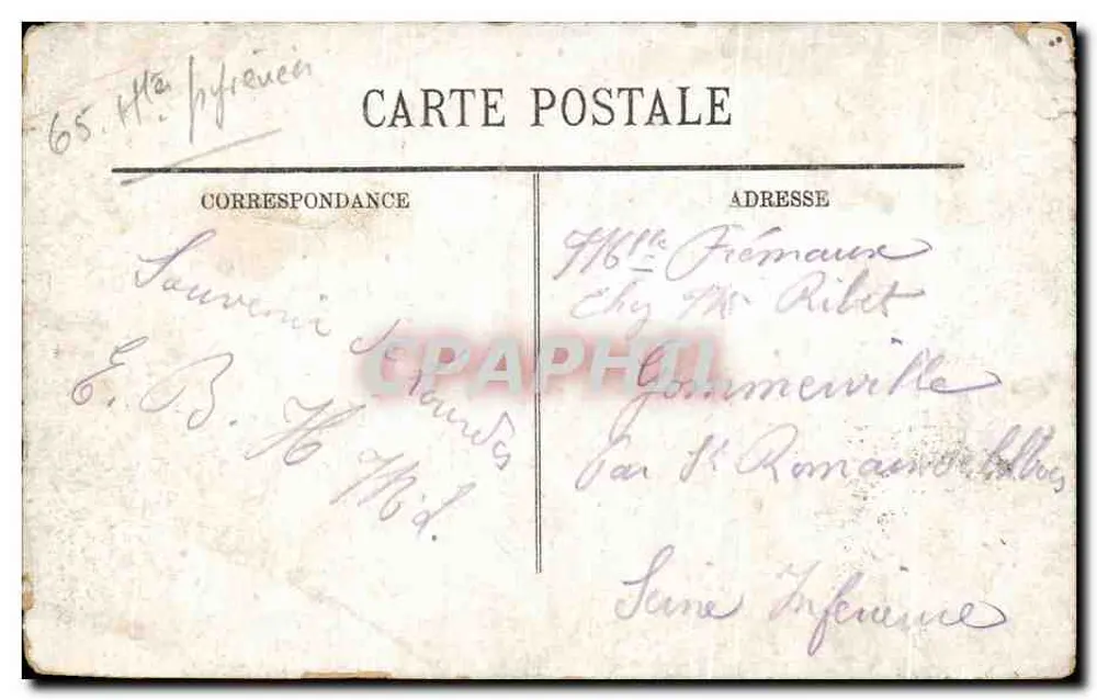 Lourdes — A Virgem Coroada e o Castelo — Editor desconhecido, n° 20 - Verso