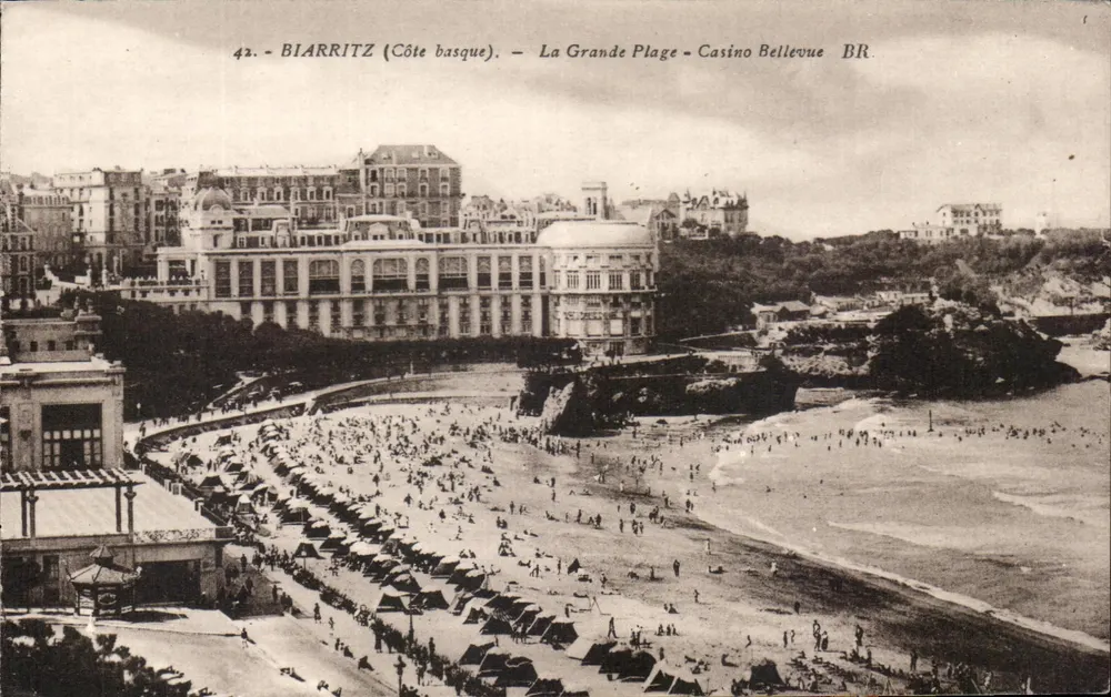 Biarritz (Côte basque) — La Grande Plage - Casino Bellevue BR - Vorderseite