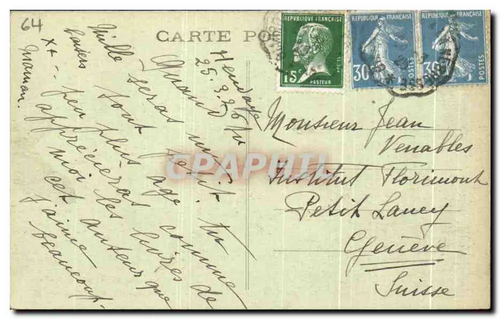 Hendaye (B.P.) - Haus von Pierre Loti und Camino Mauern - Rückseite