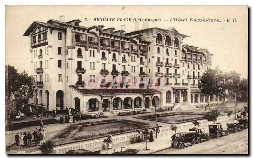 Hendaye-Plage (Côte-Basque) — O Hotel Eskualduna — B. R. - Frente