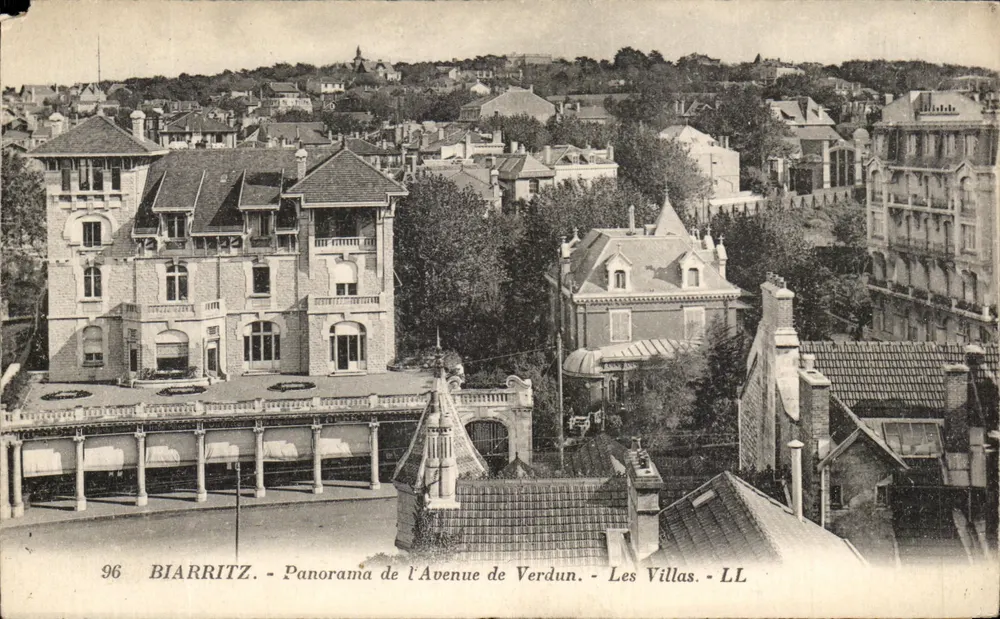 Biarritz - Panorama der Avenue de Verdun - Die Villas - LL - Vorderseite