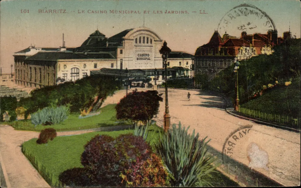 Biarritz — Das Municipale Casino und die Gärten — LL. n°161 - Vorderseite