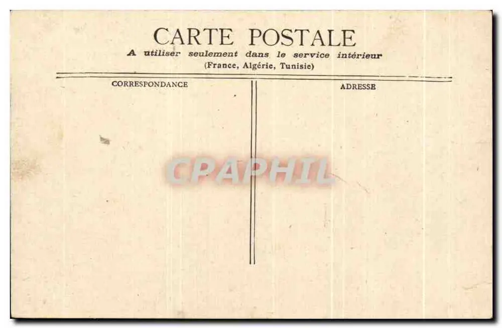 L'Orangerie — Versailles — éditeur Maurice ROUCHIER, Poitiers. - Verso