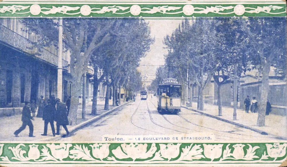 Toulon — Le boulevard de Strasbourg — éditeur OXYGÈNE CUSENIER - Frente