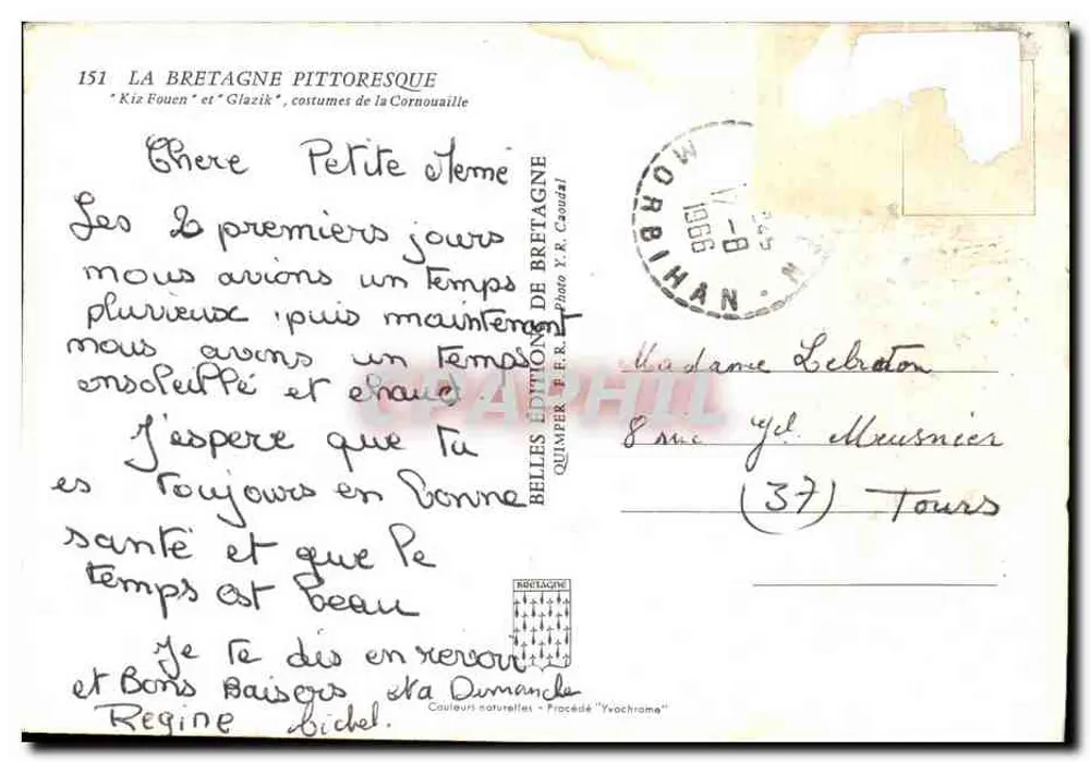 Kiz Fouen und Glazik, Kleidung aus der Cornouaille — Éditions de Bretagne, n° 151 - Rückseite