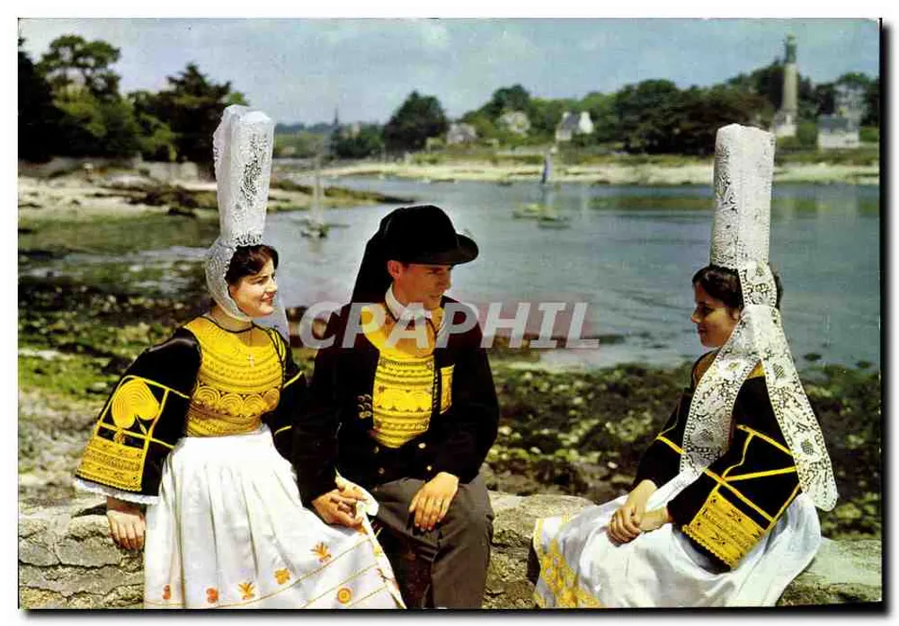 La Cornouaille, Kleidung der "Bigoudens" — Die malerische Bretagne — Belles Éditions de Bretagne, n°115 - Vorderseite