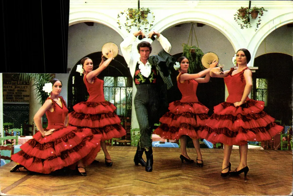 Flamenco-Tänzer — Paco de Lucio y su Fiesta Ballet — Ansichtskarte Madrid - Vorderseite