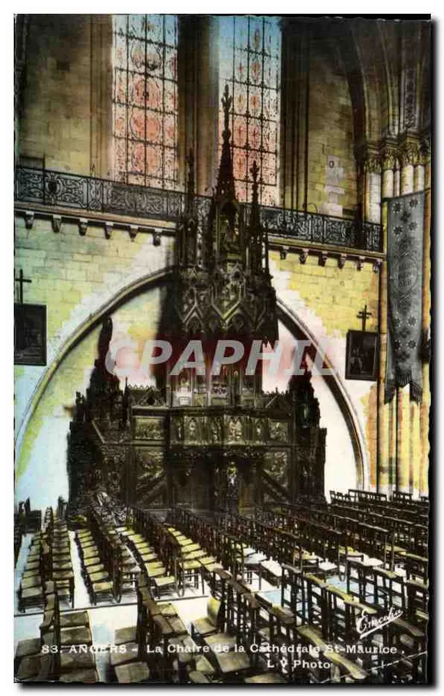 Angers - Die Kathedrale St-Maurice - Sessel - Foto Gruchet - Vorderseite